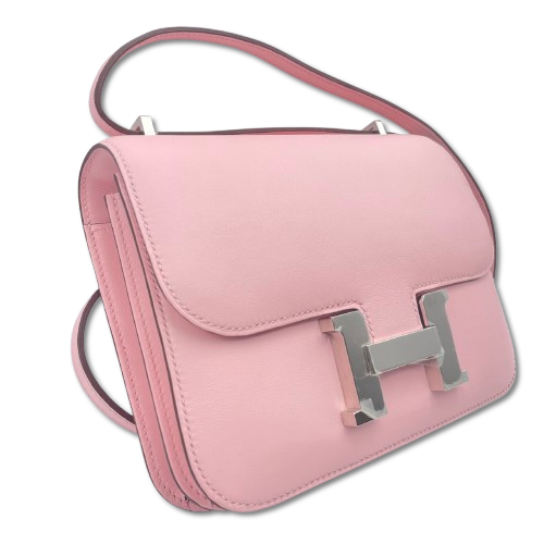 エルメス コンスタンスミニ 18 ローズサクラ スイフト シルバー金具 W刻印