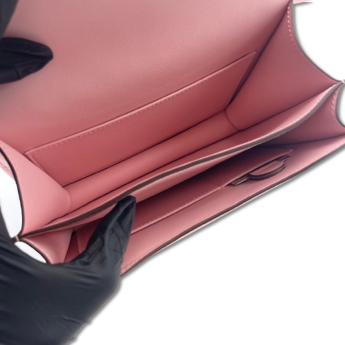 エルメス コンスタンスミニ 18 ローズサクラ スイフト シルバー金具 W刻印