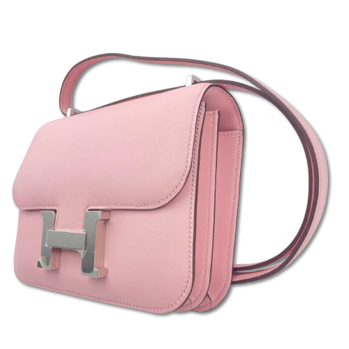 エルメス コンスタンスミニ 18 ローズサクラ スイフト シルバー金具 W刻印