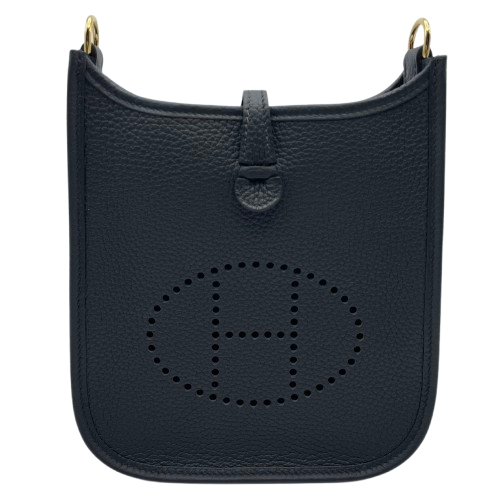 エルメス ミニエヴリン アマゾーヌ TPM ノワール トリヨンクレマンス ゴールド金具 W刻印