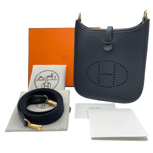 エルメス ミニエヴリン アマゾーヌ TPM ノワール トリヨンクレマンス ゴールド金具 W刻印