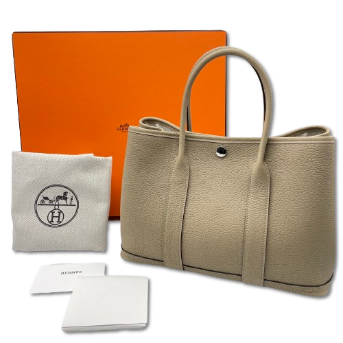 【HERMES】エルメス ネゴンダ 『ガーデンパーティ36』□K刻印 PM エルメス ガーデンパーティ36/PM ブラック ネゴンダ シルバー