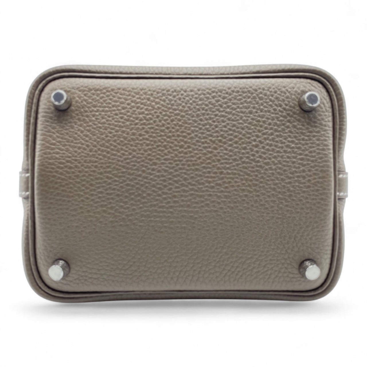 エルメス ピコタンロック PM エトゥープ トリヨンクレマンス シルバー金具 U刻印