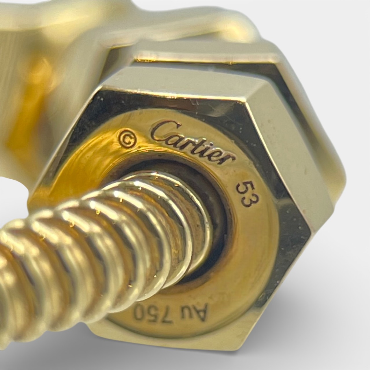 カルティエ エクル ドゥ リング 53 イエローゴールド 13号