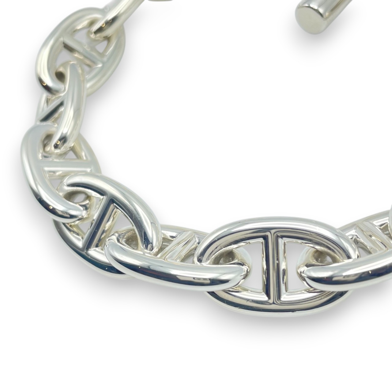 エルメス シェーヌ・ダンクル ブレスレット TGM シルバー925 13コマ