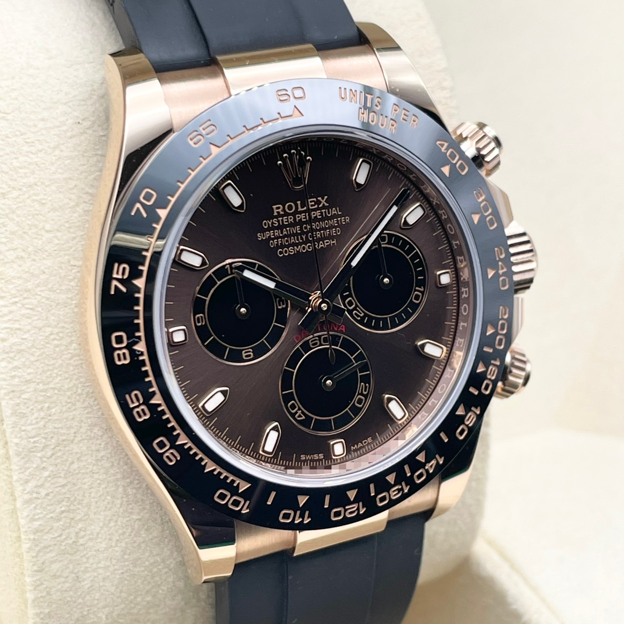 ロレックス デイトナ 116515LN チョコレート＆ブラック エバーローズゴールド オイスターフレックス 40mm