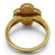 ヴァンクリーフ＆アーペル アルハンブラ リング 57 マザーオブパール ダイヤモンド 18K イエローゴールド 17号