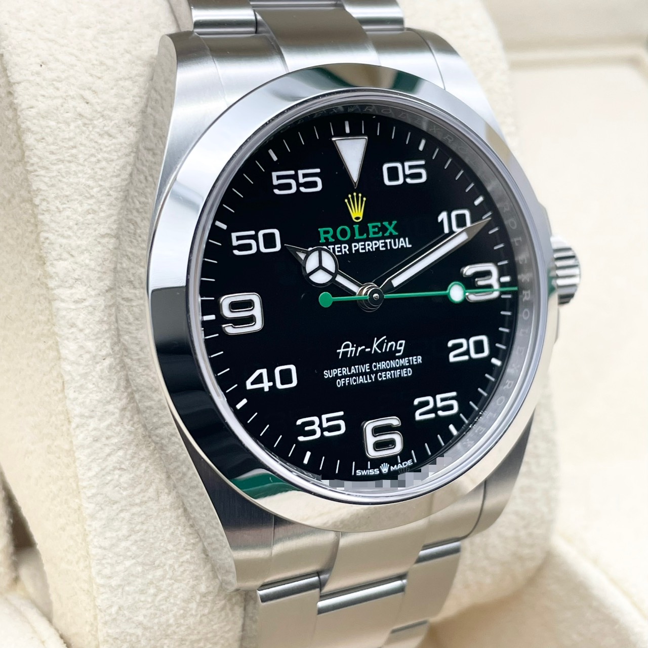 ロレックス エアキング 126900 ブラック ステンレススチール 40mm