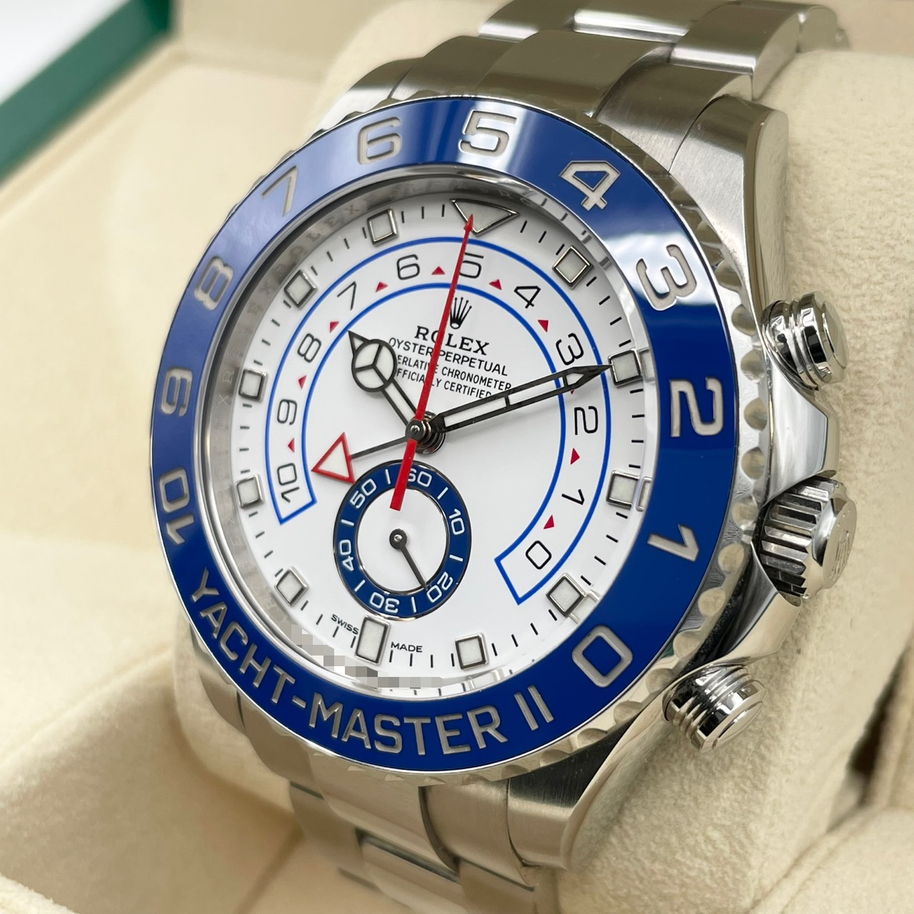 ロレックス ヨットマスター II 116680 ホワイト ステンレススチール