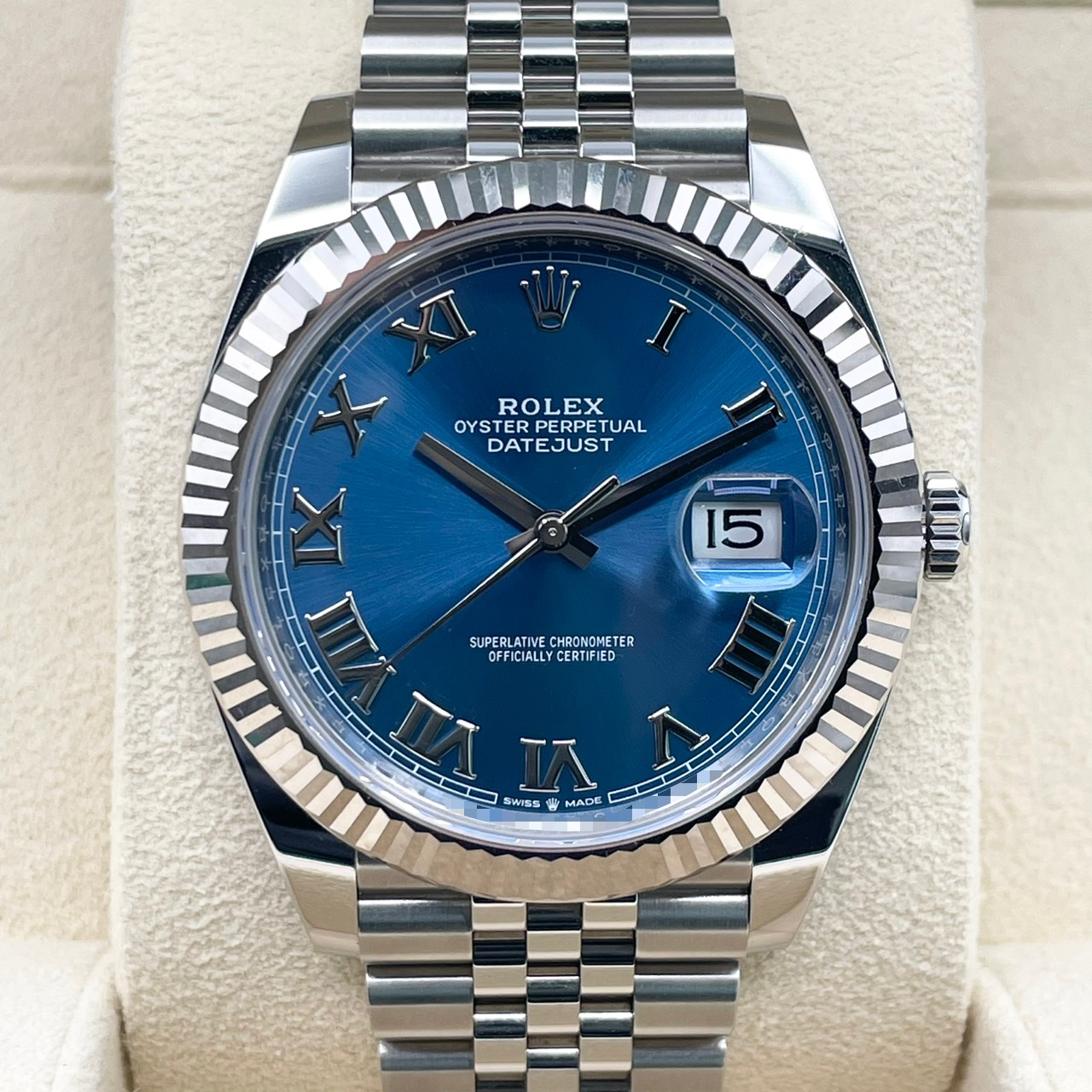 ロレックス デイトジャスト 126334 アズーロブルー ジュビリーブレス 41mm