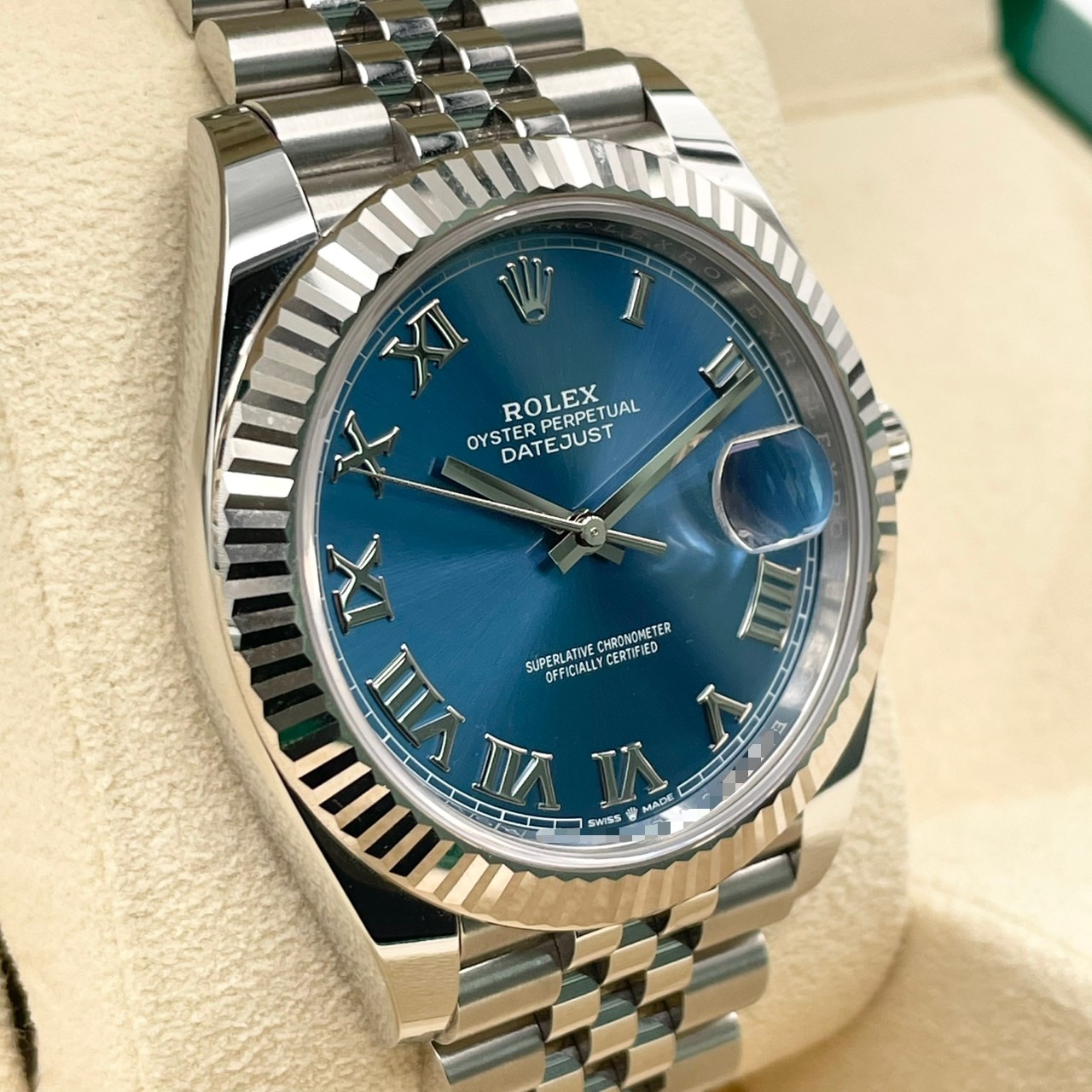 ロレックス デイトジャスト 126334 アズーロブルー ジュビリーブレス 41mm