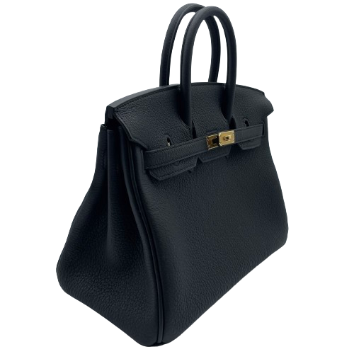 エルメス バーキン 25 ノワール トゴ ゴールド金具 W刻印