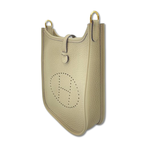 コエルメス ミニエヴリン(エブリン) TPM ベージュマルファ トリヨンクレマンス ゴールド金具 W刻印