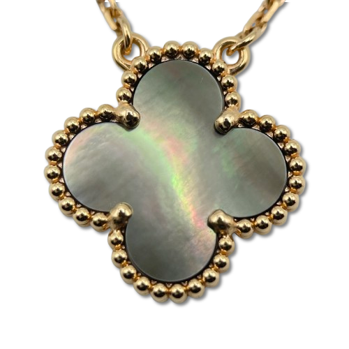 ヴァンクリーフ＆アーペル ヴィンテージアルハンブラ ネックレス VCARP4KK00 グレーマザーパール ローズゴールド