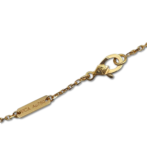 ヴァンクリーフ＆アーペル ヴィンテージアルハンブラ ネックレス VCARP4KK00 グレーマザーパール ローズゴールド