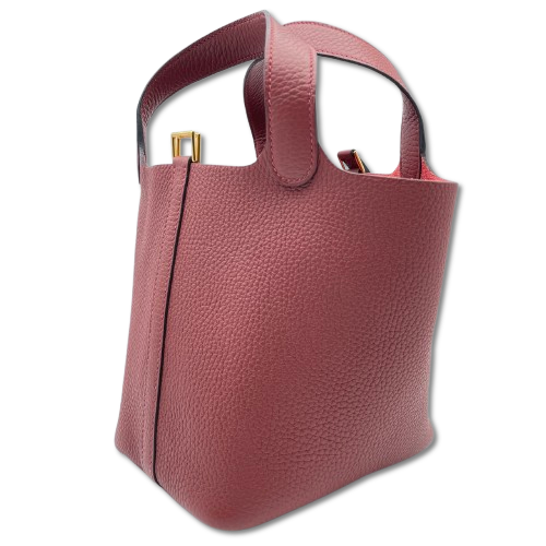 エルメス ピコタンロック PM ルージュアッシュ トリヨンクレマンス ゴールド金具 W刻印