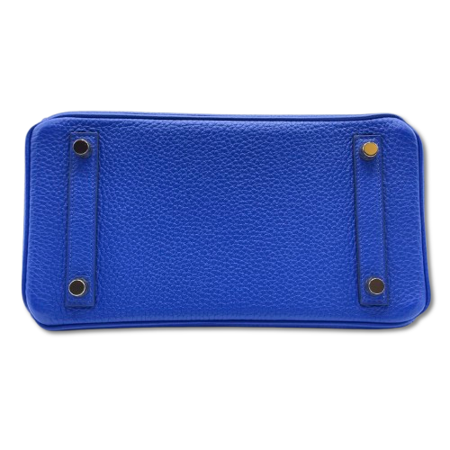 エルメス バーキン 25 ブルーロワイヤル トゴ ゴールド金具 U刻印