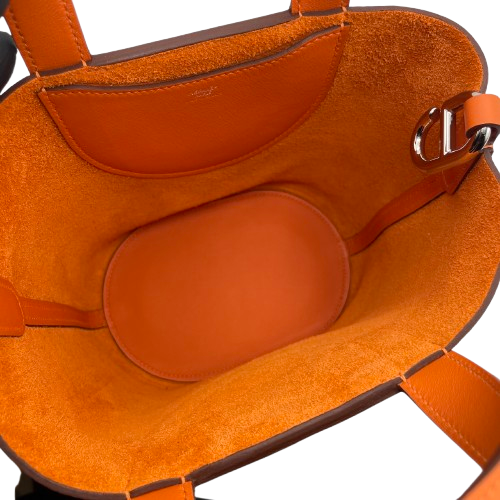 エルメス インザループ PM オレンジ シルバー金具 K刻印 エルメス インザループ PM オレンジ トリヨンクレマンス