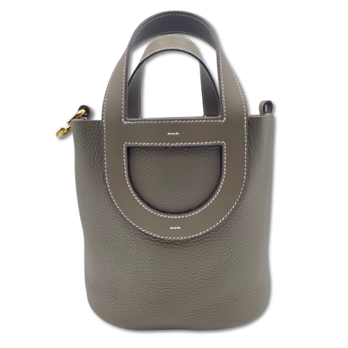 エルメス インザループ PM エトゥープ トリヨンクレマンス ゴールド金具 W刻印