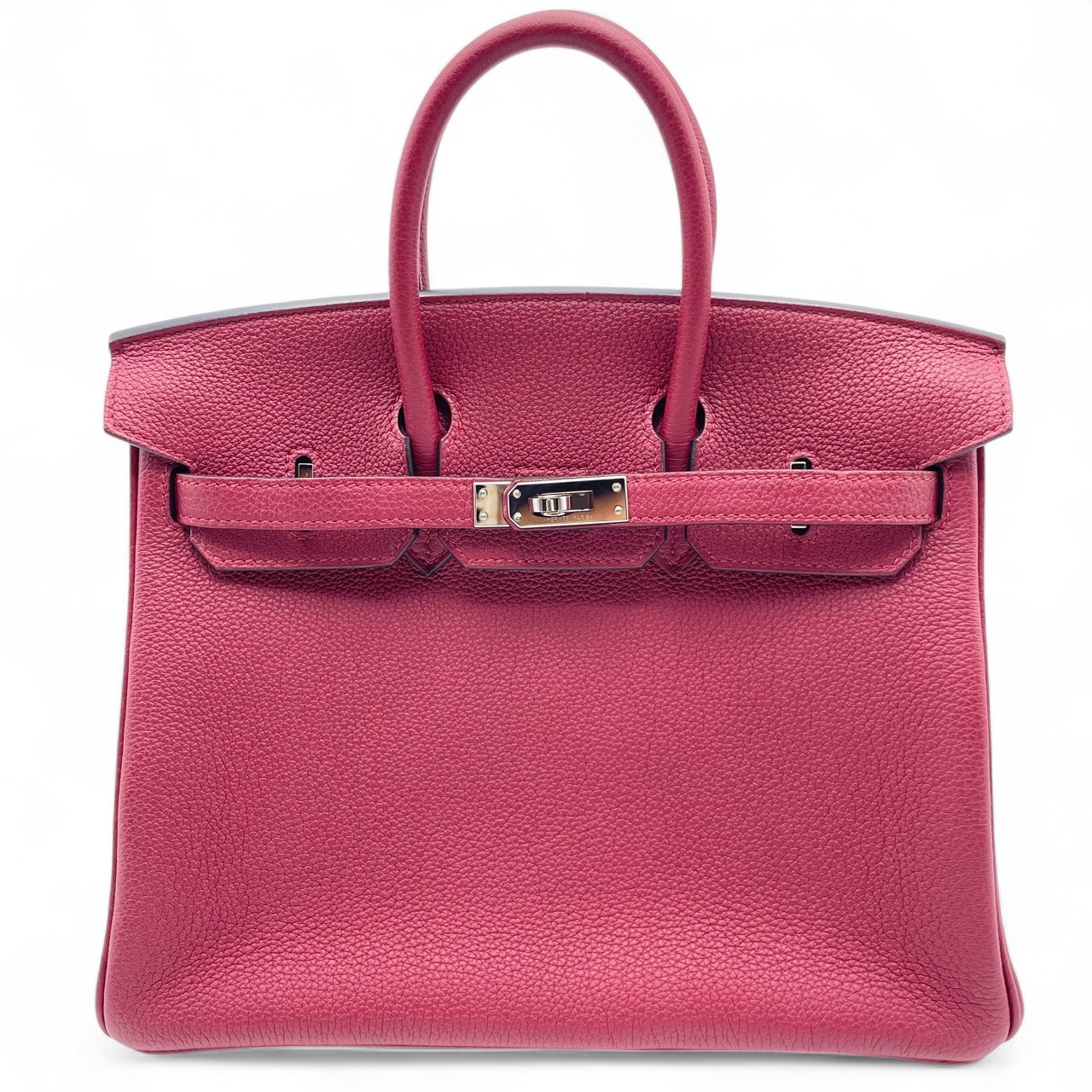 エルメス バーキン 25 ルージュグレナ トゴ シルバー金具 U刻印