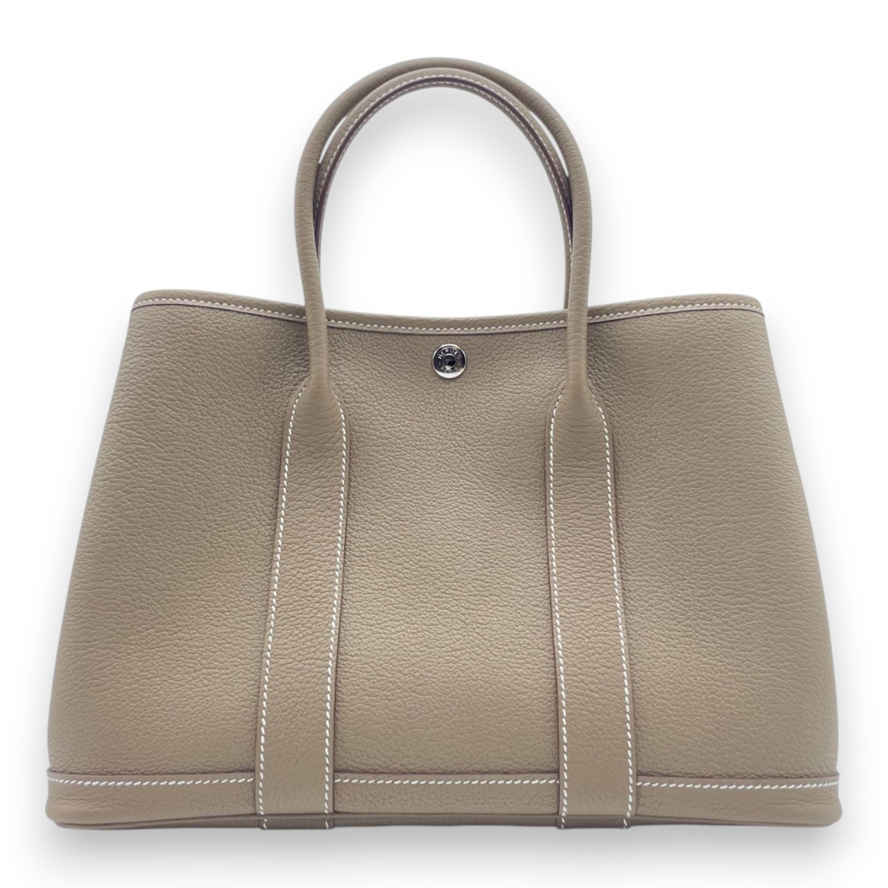 エルメス ガーデンパーティ TPM エトゥープ ネゴンダ シルバー金具 K刻印