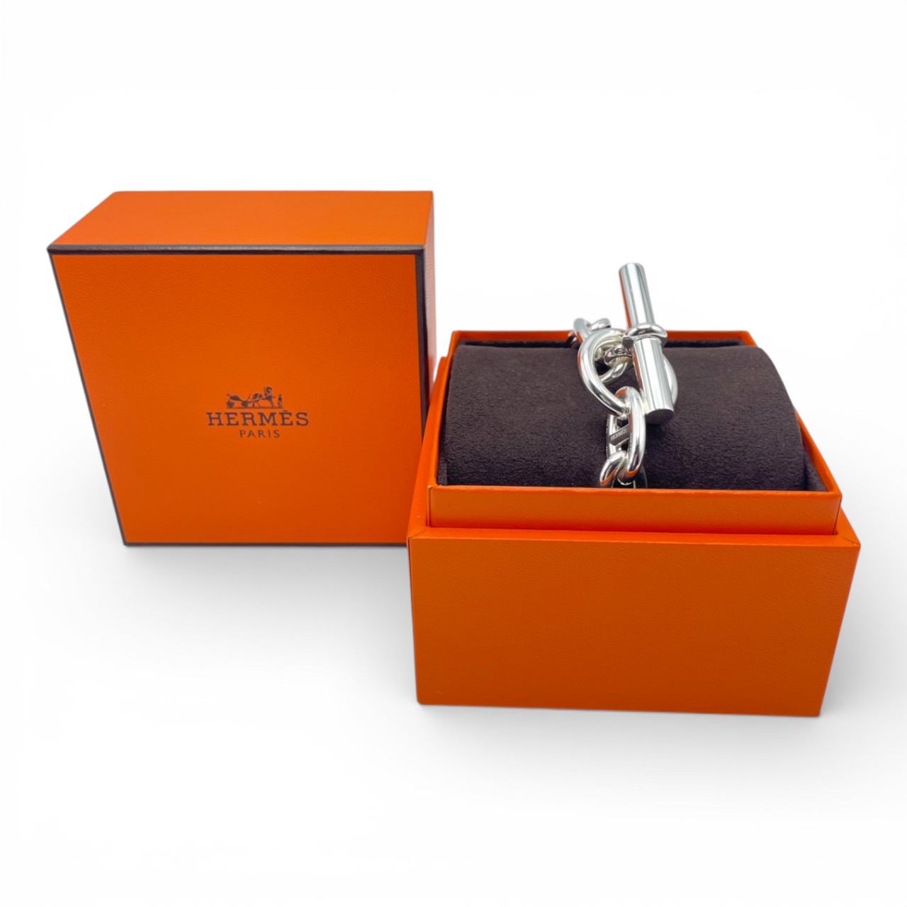 エルメス シェーヌ・ダンクル ブレスレット GM シルバー925 12コマ