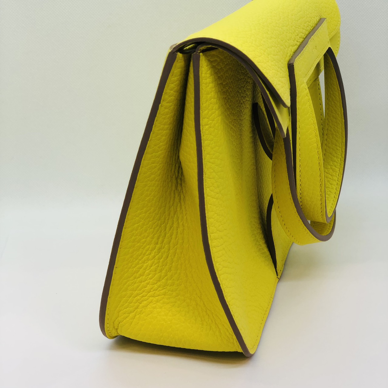 エルメス アルザン25　ライム トリヨンクレマンス シルバー金具　U刻印