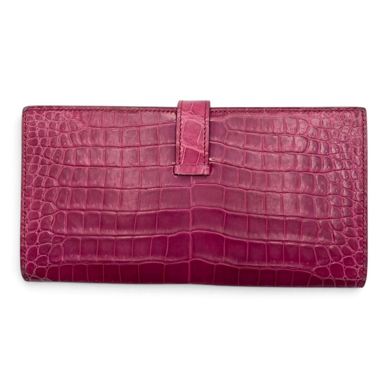 エルメス ベアンスフレ フューシャピンク ポロサス マット シルバー金具 □K刻印