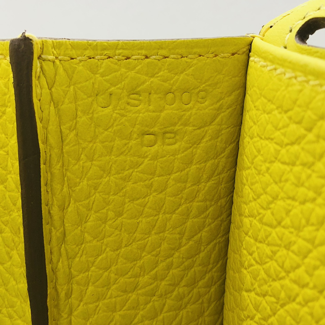 エルメス アルザン25　ライム トリヨンクレマンス シルバー金具　U刻印