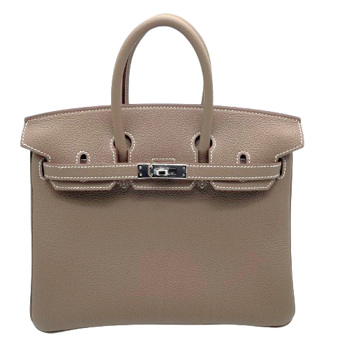 エルメス バーキン 25 エトゥープ トゴ シルバー金具 W刻印