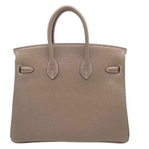 エルメス バーキン 25 エトゥープ トゴ シルバー金具 W刻印