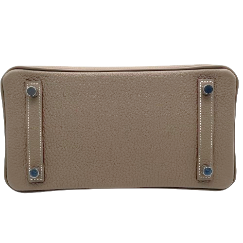 エルメス バーキン 25 エトゥープ トゴ シルバー金具 W刻印