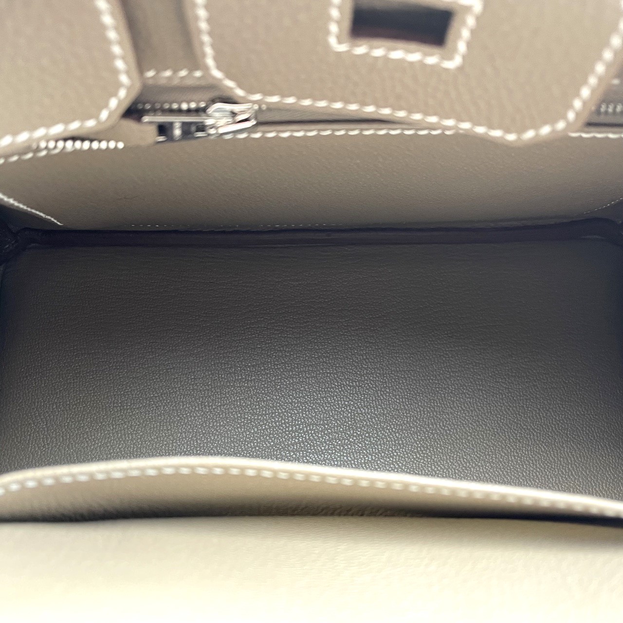 エルメス バーキン 25 エトゥープ トゴ シルバー金具 W刻印