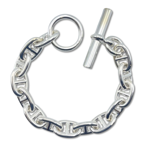 エルメス シェーヌ・ダンクル ブレスレット MM シルバー925 14コマ
