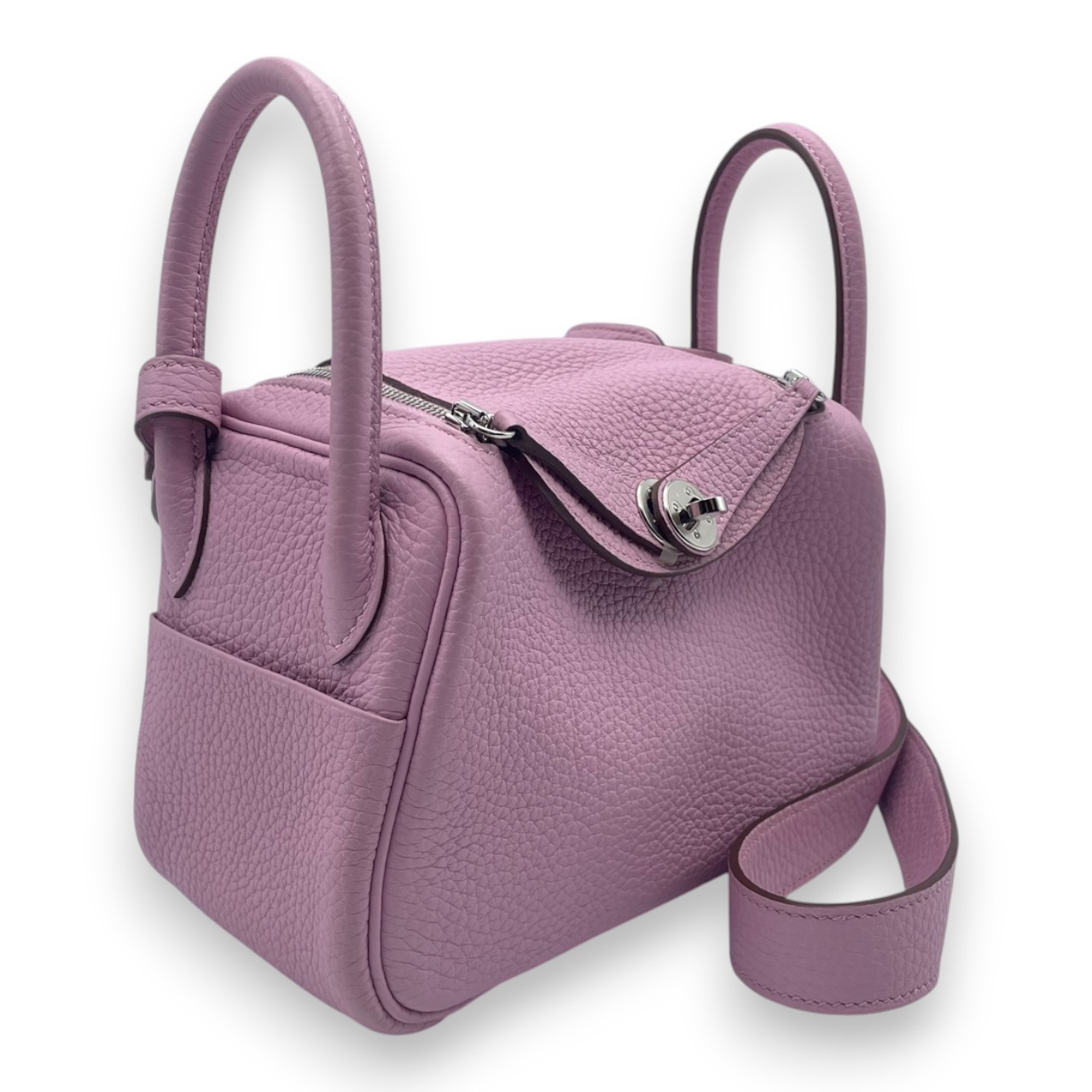 エルメス リンディミニ 20 モーヴシルベストル トリヨンクレマンス シルバー金具 U刻印