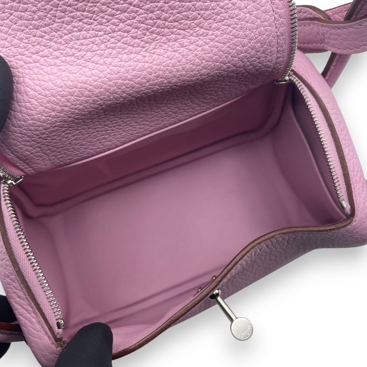 エルメス リンディミニ 20 モーヴシルベストル トリヨンクレマンス シルバー金具 U刻印