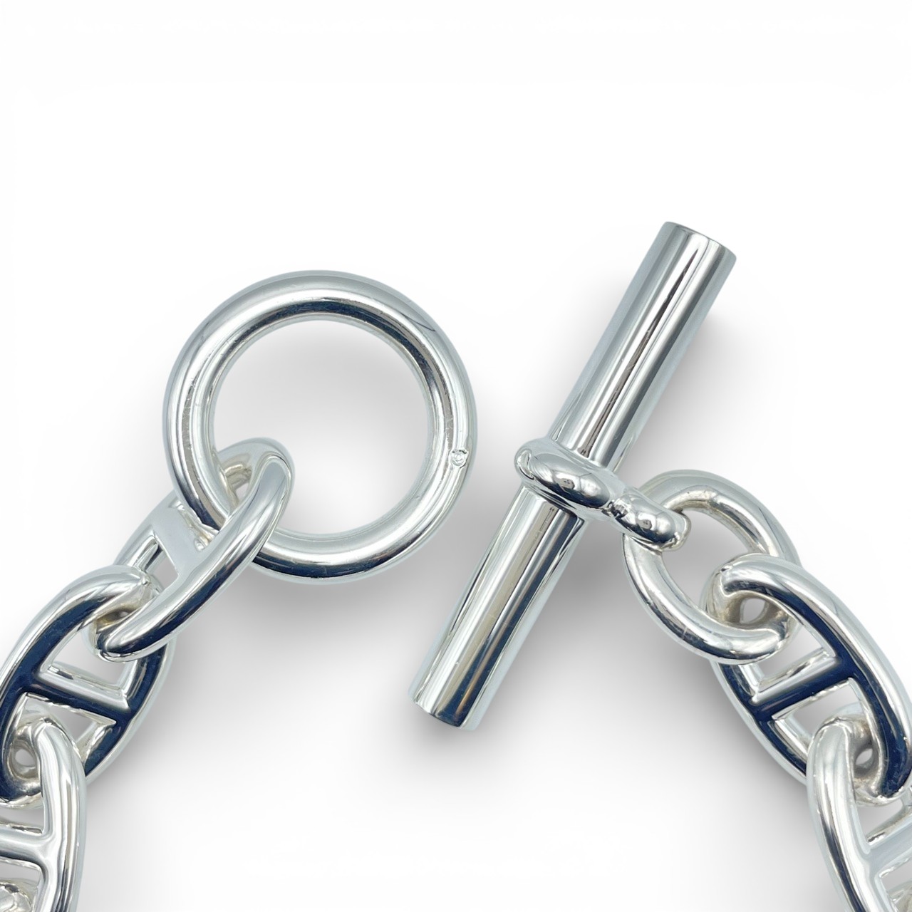 エルメス シェーヌ・ダンクル ブレスレット TGM シルバー925 12コマ