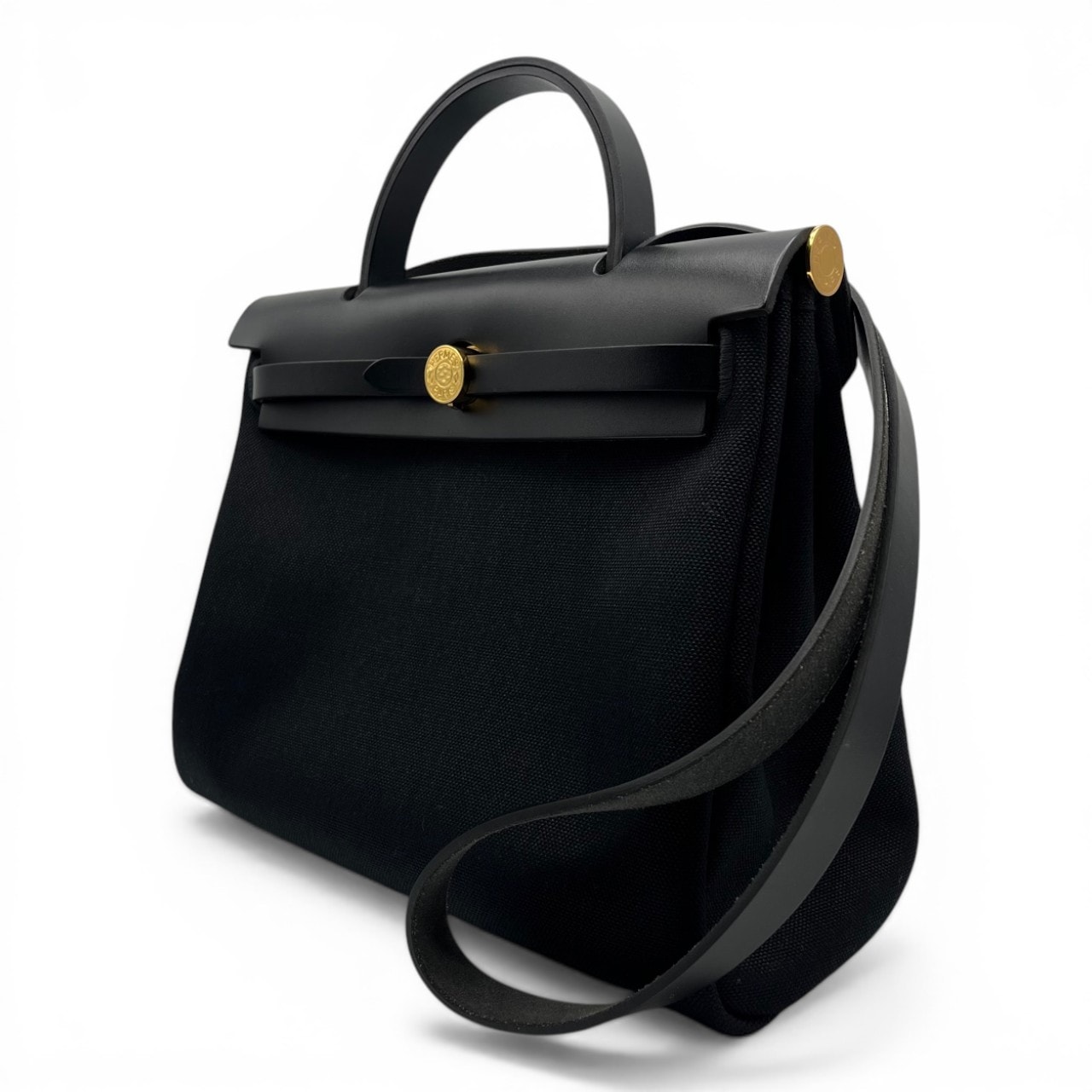 エルメス HERMES 2WAYバッグ エールバッグPM 31 トワルオフィシエ ヴァッシュハンター ベージュ×ブラウン シルバー金具 黒  □I刻印 【保存袋】【中古】 HERMES（エルメス） （未使用 展示品）HERMES エールバッグジップ 31