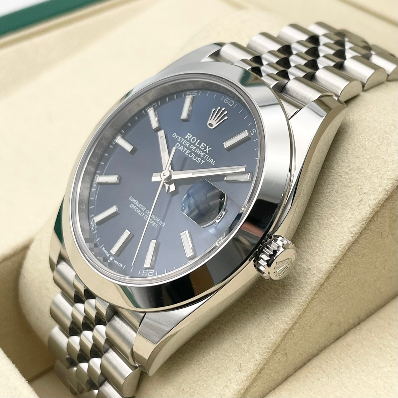 ロレックス デイトジャスト 126300 ブライトブルー ジュビリーブレス 41mm
