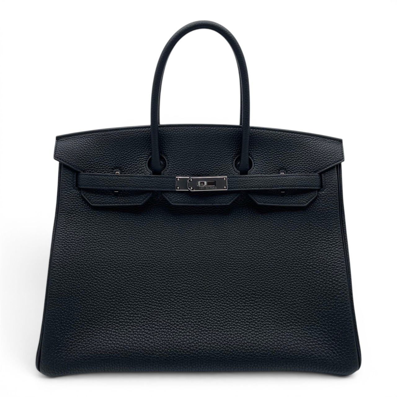 エルメス バーキン 35 ノワール トゴ シルバー金具 K刻印