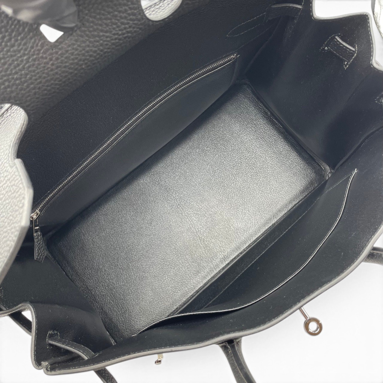 エルメス バーキン 35 ノワール トゴ シルバー金具 K刻印