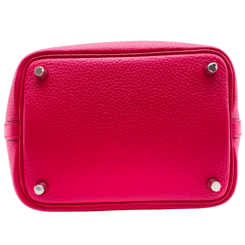 エルメス ピコタンロック PM フランボワーズ/ルージュセリエ  トリヨンクレマンス シルバー金具 Z刻印