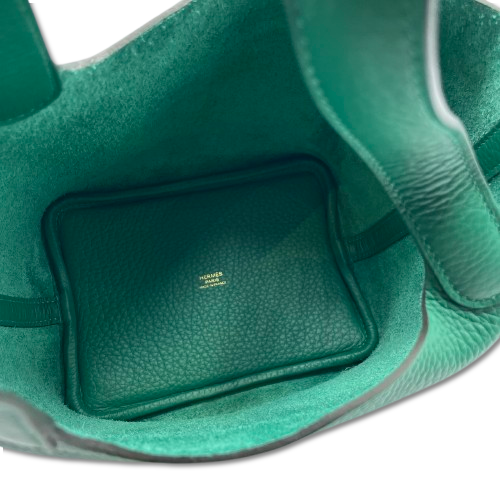 エルメス ピコタンロック PM ヴェールヴェルディゴ トリヨンクレマンス ゴールド金具 B刻印