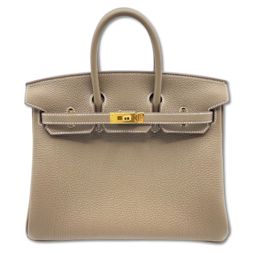エルメス バーキン 25 エトゥープ トゴ ゴールド金具 K刻印 - ブランド