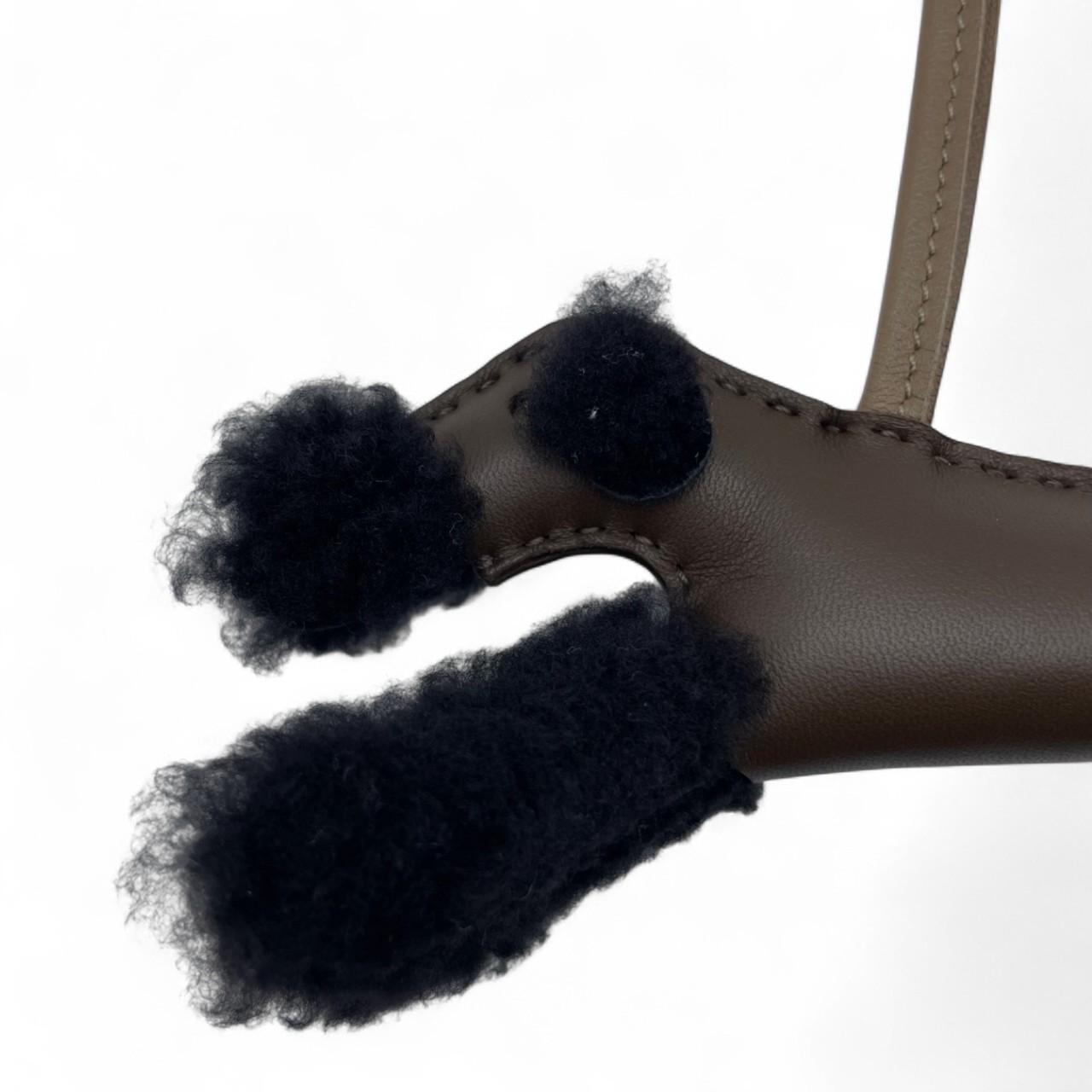 エルメス バディチャーム ノワール/クラフト アニューミロ W刻印