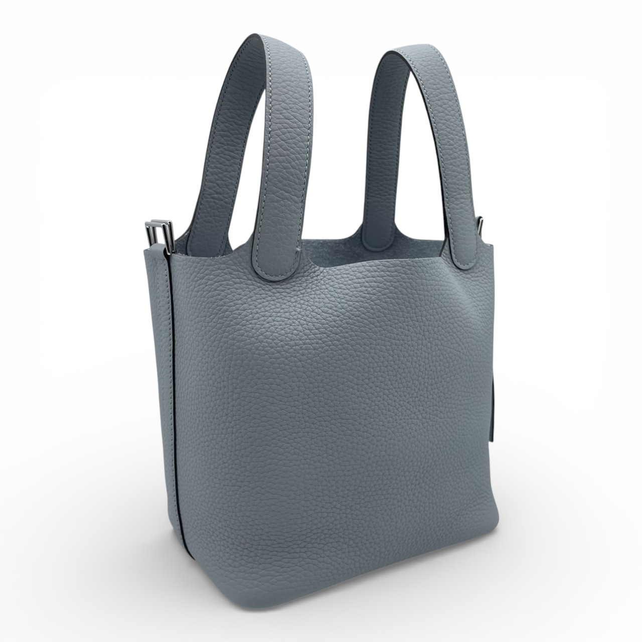 エルメス ピコタンロック PM ブルーグラシエ トリヨンクレマンス シルバー金具 K刻印