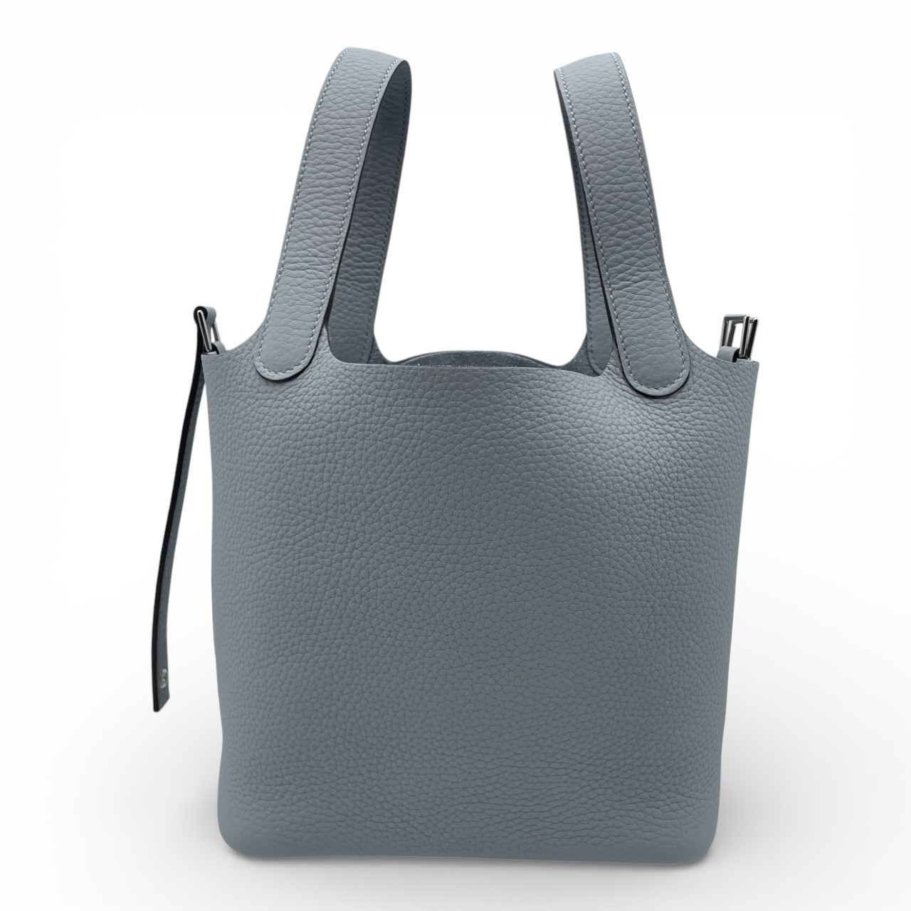 エルメス ピコタンロック PM ブルーグラシエ トリヨンクレマンス シルバー金具 K刻印