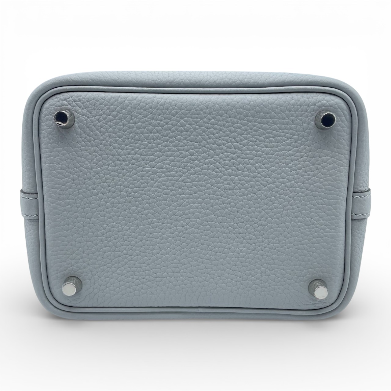 エルメス ピコタンロック PM ブルーグラシエ トリヨンクレマンス シルバー金具 K刻印