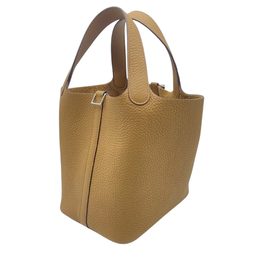 エルメス ピコタンロック PM ビスキュイ トリヨンクレマンス シルバー金具 U刻印