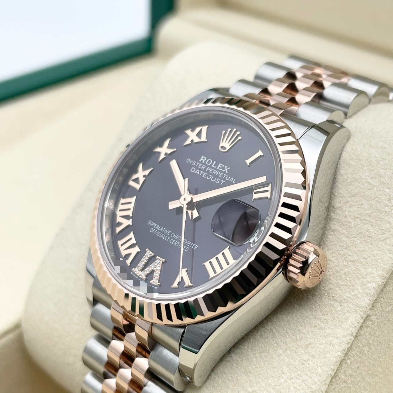 ロレックス デイトジャスト 278271 オーベルジーヌ エバーローズ